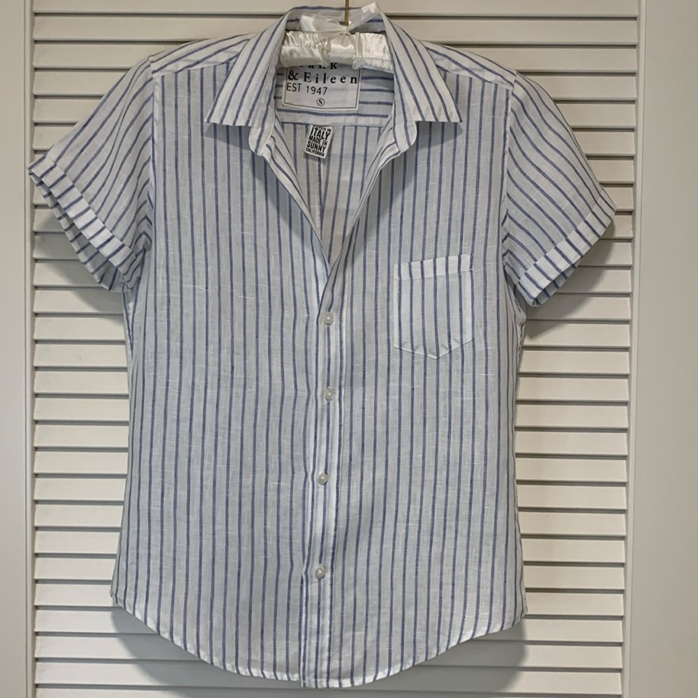 Frank & Eileen Linen Button Up